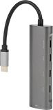 Coverzone Macbook Şarj Uyumlu Type-C Destekli 60W Pd Tüm Bilgisayarlar İçin Şarj Uyumlu 5 in 1 Hub Dönüştürücü 10 gbps Çevirici Çoklayıcı USB Typec Girişli C268