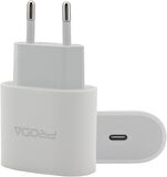 Coverzone Proda 20W Type-C to Type-C Hızlı Şarj Adaptörü PD Güç Şarj Cihazı Galaxy S23 Ultra ve Xiaomi 13 Pro Uyumlu Şarj Cihazı için Duvar Seyahati Şarj Kafa PRD-87C