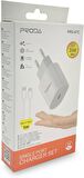 Coverzone Proda 20W Type-C to Type-C Hızlı Şarj Adaptörü PD Güç Şarj Cihazı Galaxy S23 Ultra ve Xiaomi 13 Pro Uyumlu Şarj Cihazı için Duvar Seyahati Şarj Kafa PRD-87C