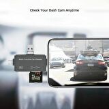Coverzone Usb Ligtning iphone - iPad Uyumlu ve Type-c Girişli Kart Okuyucu Multi OTG USB C Adapter SD TF Micro Card Reader Micro USB Adapter iphone Lighting için Dönüştürücü ADS-368