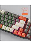 K780 Kablolu Mekanik Rgb Işıklı Klavye 78 Tuşlu Ingilizce Q Klavye Ofis Kırmızı Switch