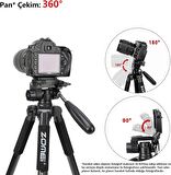 Zomei Q222 Kamera Tripodu Statik Esnek Fotoğraf , Seyahat Standı Akıllı Telefon Kamerası DSLR Projektör için