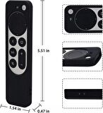 Coverzone Apple tv 4k 2021 Kumanda ile Tam Uyumlu Silikon Koruma Kılıfı  Kırmızı