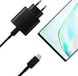 Coverzone Android Type-C Girişli Tüm Cihazlara Uyumlu Şarj Aleti Type-c iPhone 15 Serisi Uyumlu Galaxy S23 Uyumlu Siyah Renk 45W PD Adapter