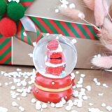 Coverzone Noel Baba ve Noel Ağacı 6'lı Set Masaüstü Cam Küre Aydınlatma Dekoratif Hediyelik Yılbaşı veya Doğum Günlerine Yılbaşı Ağacı Özel Tasarım 6cm x 4cm No:7 [Enerji Sınıfı A]