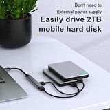 Coverzone USB Çoğaltıcı Adaptör USB 3.0 Çoklu Bağlantı Noktalı Dağıtıcı Seyahat Dock Laptop PC Notebook Bilgisayar Adaptörü Ev Ofis Kullanımına Uygun C809