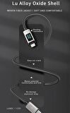 Coverzone iPhone ile Uyumlu PD20W Hasır Kablo Type-C To Lightning Digital Led Ekranlı Data Kablo 1.2 Metre LS20CL