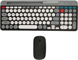 Coverzone Kablosuz Klavye ve RGB Mouse Set 2.4G Bluetooth Lithium Batarya Taşınabilir Hafif ve İnce Tasarım ZYG-806