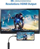 Coverzone Type-C to HDMI Çevirici USB C to HDMI Adaptör Macbook Uyumlu HC03