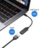 Coverzone Type-C to HDMI Çevirici USB C to HDMI Adaptör Macbook Uyumlu HC03