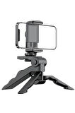Tripod Modern Tasarım 3 Ayak Mini Kamera Tripodu Döner Başlık Telefon Tutucu Hafif K555