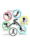 Tripod Modern Tasarım 3 Ayak Mini Kamera Tripodu Döner Başlık Telefon Tutucu Hafif K555