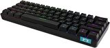 Ajazz Oyuncu Klavye STK61 Pudding Keycap Kablolu & Bluetooth Çift Mod Mekanik Gaming Keyboard (STK61 - Siyah - Kırmızı Switch)