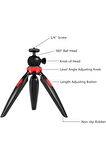 Tripod Modern Tarasım 3 Ayak Mini Kamera ve Telefon Tripodu + Döner Başlık Telefon Tutucu FSD004