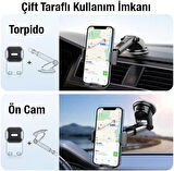 Coverzone Profesyonel Araç İçi Telefon Tutucu Vantuzlu Model iPhone Uyumlu Kullanımı Kolay Güçlü Tutucu Samsung Uyumlu Xiaomi Uyumlu ML-211
