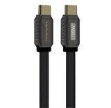 Coverzone Type - C to Type C Hızlı Şarj ve Data Kablo iPhone 15 İle Uyumlu 100 Watt USB-C to USB-C Uyumlu 1 Metre Şarj Kablosu X198 (100W - Siyah)