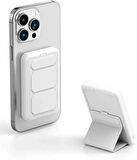 Coverzone 15W 10000 mAh Powerbank Magsafe Uyumlu Kablosuz Şarj Magnetic Güç Bankası Stand Olabilme Özellikli Wireless Output Y133