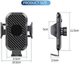 Coverzone Araç İçi Telefon Tutucu 4-7 inç Tüm Modellere Uyumlu 360 Derece Döner Kullanımı ve Kurulumu Kolay (Mac-33)