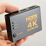 Coverzone Yeni Nesil TV İçin Hdmi Çoklayıcı 3 Port 4K Kumandalı Kullanımı ve Kurulumu KolayUltra HD HDMI Switch Splitter Kablo Dahil Değildir 3 port4Khdmi