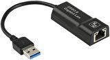 Coverzone Notebook ve PC Uyumlu Type-C 3.1 USB 3.0 to Ethernet Adaptör 10/1000/1000Mbps USB to RJ45 Adaptör Çevirici (NRT-1048)