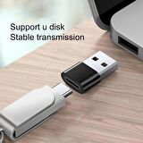 Coverzone USB 2.0 to Type-C adaptörü USB Erkek Tip-c Dişi USB A to USB C Dönüştürücü (RT8-A)