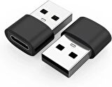 Coverzone USB 2.0 to Type-C adaptörü USB Erkek Tip-c Dişi USB A to USB C Dönüştürücü (RT8-A)