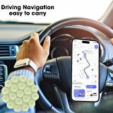 Coverzone Vantuzlu Telefon Tutucu Geniş Kullanım Alanlı Yumuşak Taşınabilir Silikon Telefon Standı Mor