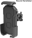 Coverzone Bisiklet Motosiklet ve Scooter için Gidon Uyumlu Telefon Tutucu Orjinal Malzeme Yüksek Kalite 360 Derece Dönebilen Universal Modellere Uyumlu Kolay Kurulum ve Kullanım CZ027