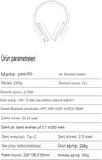 Coverzone Yesido EP04 BT 5.3 Ergonomik Tasarım Kafaüstü Bluetooth Kulaklık 250mAh Pil Kapasitesi Kulaküstü Kablosuz Headset Siyah (EP04)