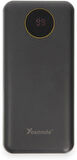 Coverzone Yosonda Led Ekranlı 30000mAh Powerbank 4in1 Dahili Micro USB, Type-C, Lightning ve USB-A kablosu YXD-A70 Siyah