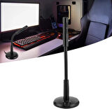 Coverzone Mini USB Kondenser Mikrofon, Ayarlanabilir Masaüstü Mikrofon, Tak Ve Çalıştır, Yüksek Hassasiyet, Ağlar Için Gürültüyü Ortadan Kaldırın Sohbet Şarkı Söyleme Oyun Ev Stüdyosu - M309
