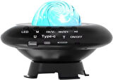 Coverzone Galaksi Gökyüzü ve Yıldızları Yansıtan Gece Lambası Hoparlör Özellikli LED Rgb Işıklı Telefon ile Bluetooth Bağlantı RGB Starry Sky Light Speaker CH-M26