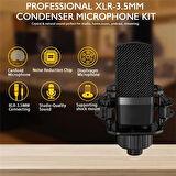 Coverzone Zealaound Mikrofon Seti, Kondenser Mikrofon, USB Oyun Mikrofonu, Mikrofonlu Pc, Youtube, Canlı Yayın, Web Konferansı Oyun Yorumları Için Ideal Windows/macos Uyumlu G6-A-Et-07