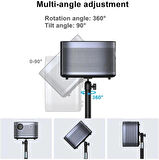 Coverzone Profesyonel Projeksiyon, Kamera ve Fotoğraf Makinesi Standı 120 cm 2.7 kg Ağırlığında Portatif Yüksekliği Ayarlanabilir Stant TY-L01