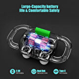 Coverzone Masaj Aleti Güçlü Motorlu Bel ve Sırt Masajı Tabancası Kol ve Bacak Masajı 30W Type-C Hızlı Şarj Girişli 4 Masaj Başlıklı Titanium Renk (HY-ST2024 - Titanium)
