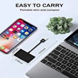 Coverzone Kablosuz Carplay Adaptörü 2024 iPhone Uyumlu Wireless Carplay Çevirici, Kablosuz Carplay USB Dongle, Destek iOS 16+ iPhone ve iPad için Uyumlu SW-GP01