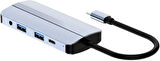 Coverzone Çoklayıcı Adaptör 8 in 1 Type-C To SD FT, USB 3.0 Macbook uyumlu HDTV VGA Audio Adaptör 8in1 Çevirici Adaptör Çok Portlu Çoklayıcı 8 in 1 Tip C USB HUB BYL-2105