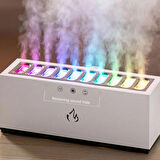 Coverzone Hava Nemlendirici Difüzör Humidifier Buhar Makinesi Nemlendirici Aroma Terapi Difüzörü 900 Ml Kapasiteli 10x25 cm Ev Ofis Spa Oda Nemlendirici (K15 Beyaz)