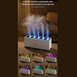 Coverzone Hava Nemlendirici Difüzör Humidifier Buhar Makinesi Nemlendirici Aroma Terapi Difüzörü 900 Ml Kapasiteli 10x25 cm Ev Ofis Spa Oda Nemlendirici (K15 Beyaz)