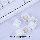 Leaven K550 Kablolu Klavye Led RGB 87 Tuşlu Mekanik Oyuncu Işıklı Klavye Ergonomik Tasarım Rahat 150cm Kablo Bilgisayar PC için Siyah-Beyaz Klavye Kırmızı Switch