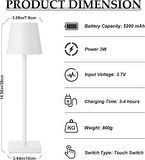 Coverzone 38cm Modern Masa Lambası Oturma Odası Başucu Lambası Restoran Bar Kitap Okuma Işığı Masa Lambası USB Şarj Edilebilir Masa Lambası Aydınlatma LMP5 [Enerji Sınıfı A]