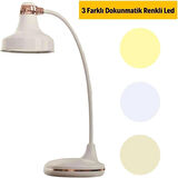 Coverzone 40cm Modern Masa Lambası Felexible Boyun Tasarımı Oturma Odası Başucu Lambası Restoran Bar Masa Lambası USB Şarj Edilebilir Masa Lambası 1979 [Enerji Sınıfı A]