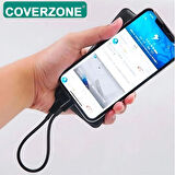 Coverzove 20cm Type-C to Type-C Kablo 60W 20V 3A Şarj Kablo USB C Örgü Quick PD Şarj Kablosu Tip C to Tip C FT-UCA100S