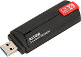 Coverzone Wireless Adaptör Wifi 6 Ağ Kartı Masaüstü Bilgisayar Pc ile Uyumlu 2,4G 5G Destekler Usb 3.0 Dual Band Usb Adapter 2,4Ghz-5,82Ghz AX1800