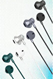 Coverzone Type-C Kablolu Kulaklık HD Mikrofon Deep Bass, HI-FI 1.2 Metre Kablo LS-730  - Silver