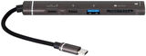 Coverzone Type-C Hub, 5in1, 2 Adet Type-C, 1 Adet USB-A Çoklayıcı, TF Kart Girişli USB C Hub Adaptörü SD Kart Okuyucu Macbook ile Uyumlu H02 ZR888