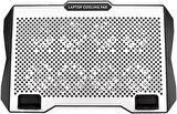 Coverzone Telefon Tutuculu Profesyonel Dizüstü Bilgisayar Notebook Soğutucu Laptop Stand Işıklı Oyuncu Laptoplarına Özel 8 Büyük Fanı İle Hızlı Soğutma 2 USB Giriş S608
