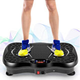 Coverzone Titreşim Güç Plakaları, Bluetooth Hoparlörlü, 5 Program Modu, 2 Direnç Bandı, Titreşim Fitness Eğitmeni, Kilo Kaybı ve Vücut Tonlaması için 150 kg Max Yük M2009