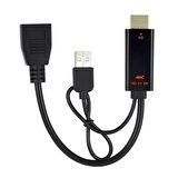 Coverzone HDMI to DP ve USB to DP Kablo hdmi to displayport Çift Yönlü Kablo 4K*2K@60 4K*2K@30Hz ve 1080P@60Hz'e kadar video çözünürlüğünü destekler ZR841