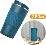 Coverzone Profesyonel 304 Paslanmaz Çelik Sıcak ve Soğuk Çay Kahve Termosu Paslanmaz Çelik 350ml Kapasite Termos Suluk Gezi Piknik için Okul Termosu Ev İş Spor için MTR350-X